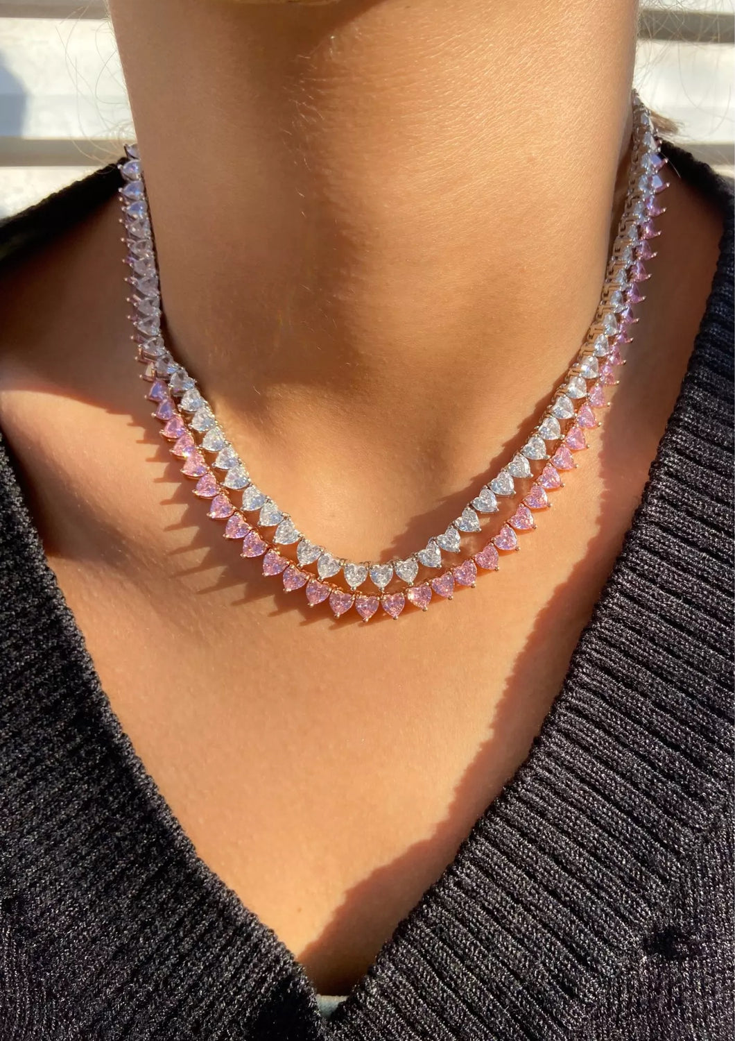 Heart Tennis Chain