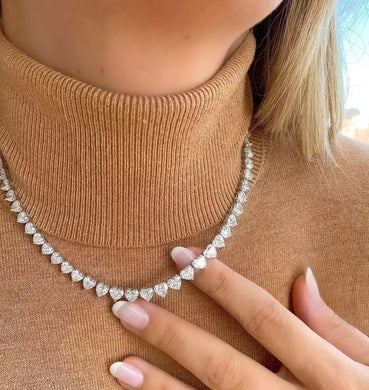 Heart Tennis Chain